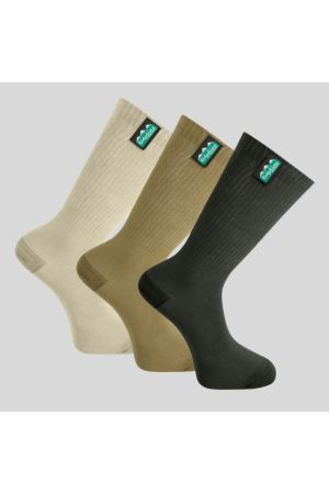 Ridgeline Cotton Light Work Socks Mid Length – 3 Pack